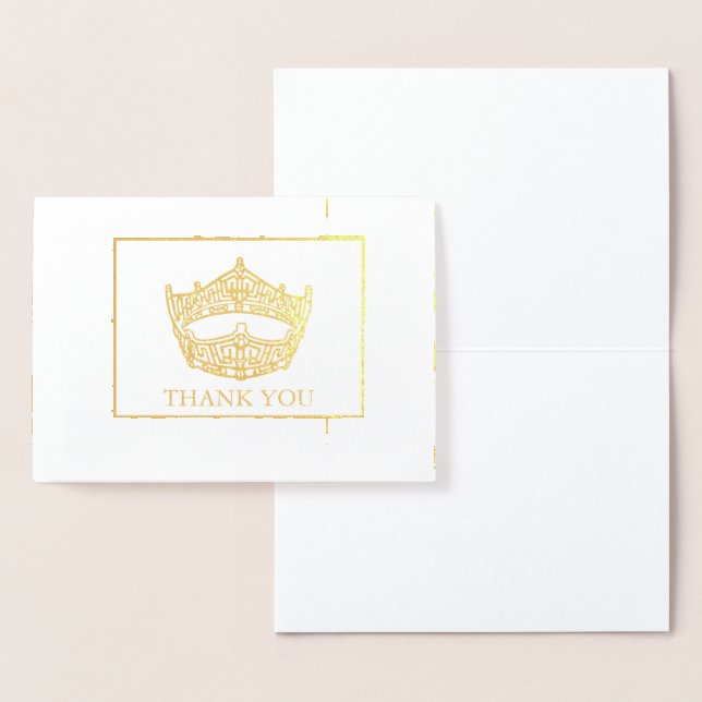 Miss America Style Pageant Crown Folienkarte (Anzeige)