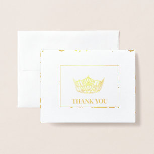 Miss America Style Pageant Crown Folienkarte