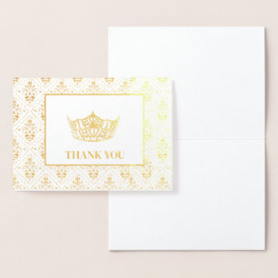 Miss America Style Pageant Crown Folienkarte