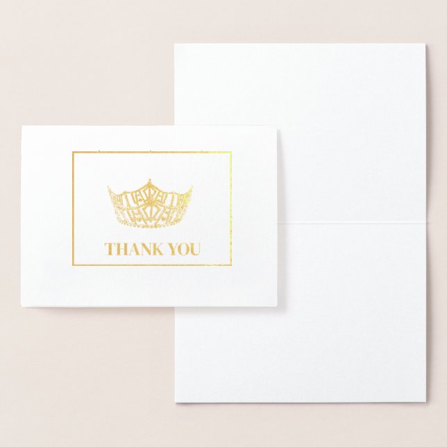 Miss America Style Pageant Crown Folienkarte (Anzeige)