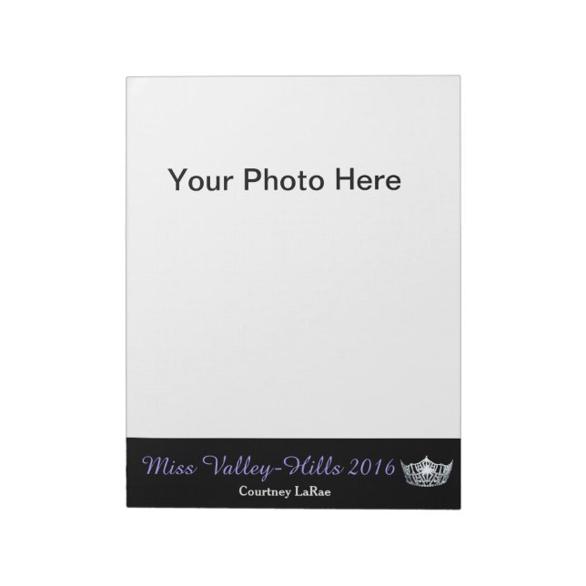 Miss America Style Pageant Foto Autograph Pad Notizblock (Rotiert)