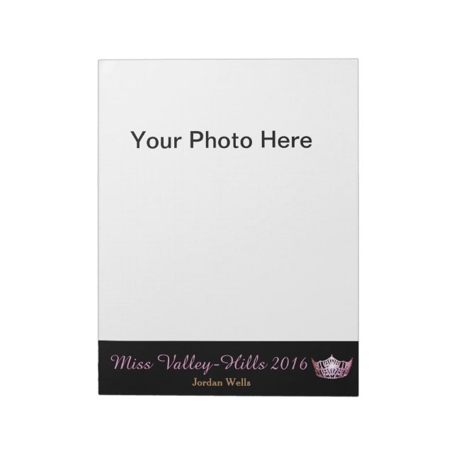 Miss America Style Pageant Foto Autograph Pad Notizblock (Rotiert)
