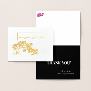 Miss America style Pageant Orchid Foil Vielen Dank Folienkarte