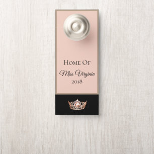 Miss America Style Pageant Peach Crown Door Hanger Türanhänger