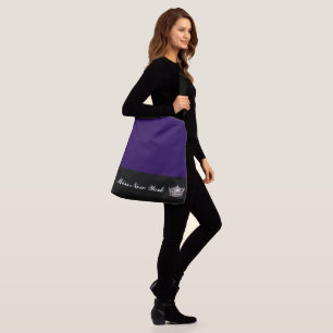 Miss America Style Silver Crown Bag Tragetaschen Mit Langen Trägern