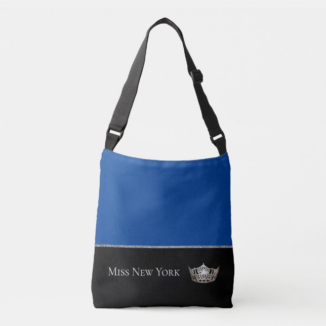 Miss America Style Silver Crown Bag Tragetaschen Mit Langen Trägern (Vorderseite)