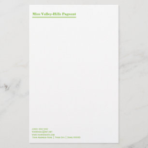 Miss America style Topline Stationery Briefpapier
