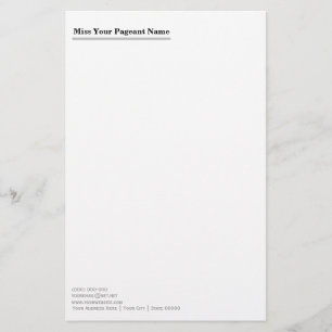 Miss America style Topline Stationery Briefpapier