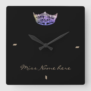 Miss America style Violet Crown Horloge