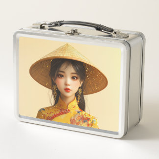 Miss Aodai Metall Brotdose