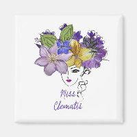 Miss Clematis Magnet