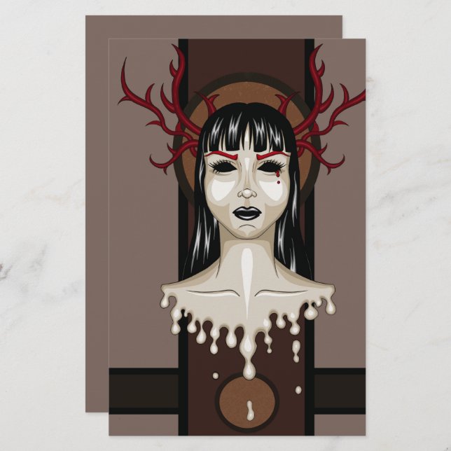 Miss D. Briefpapier (Vorne/Hinten)