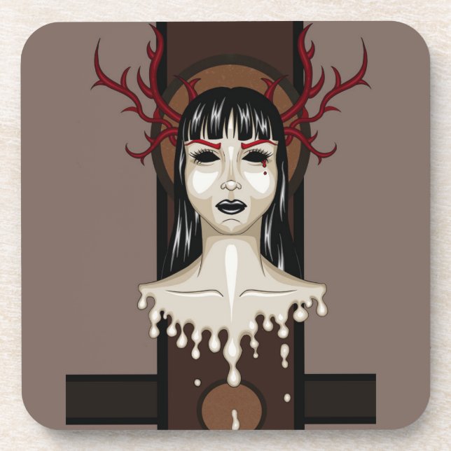 Miss D. Getränkeuntersetzer (Vorderseite)