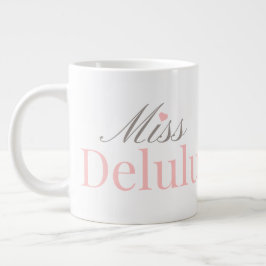 Miss Delulu, Funny Pink Aesthetic Gift for Her Jumbo-Tasse