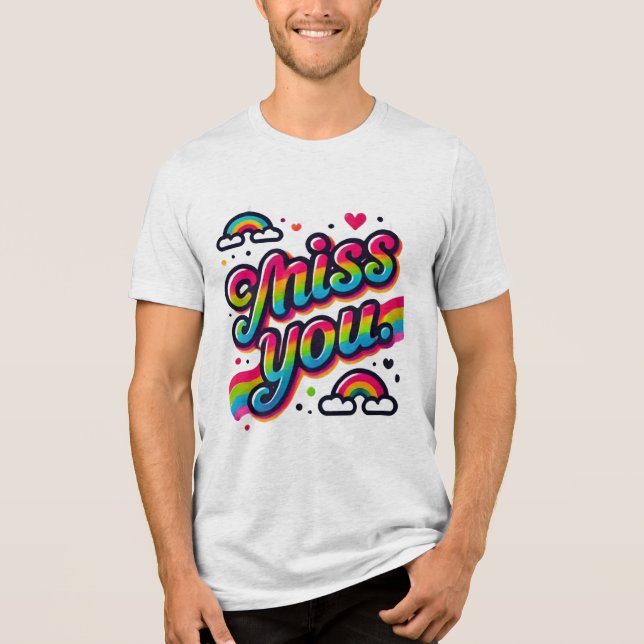 Miss dich Tri-Blend shirt (Vorderseite)
