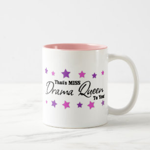 Miss Drama Queen für dich Zweifarbige Tasse