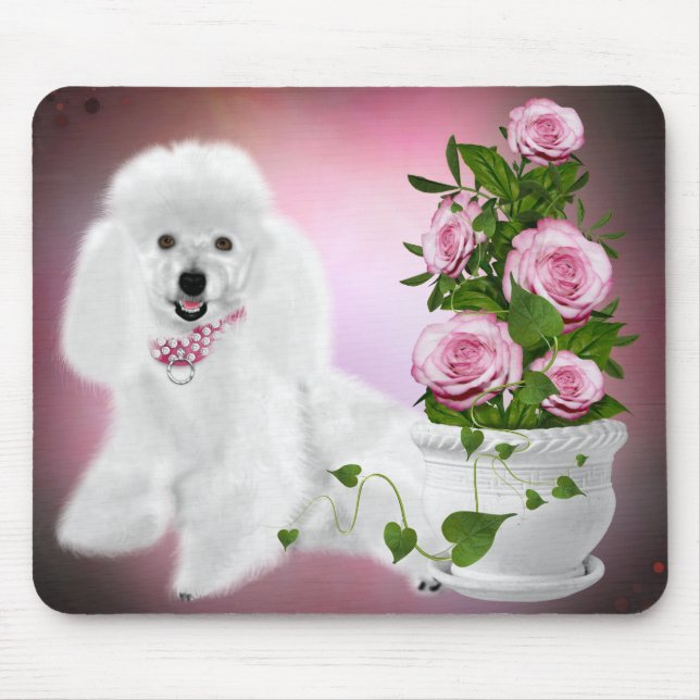 Miss Elegant Poodle Mousepad (Vorne)