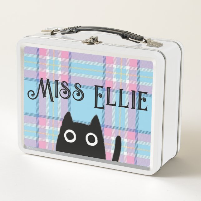 Miss Ellie und Cat White Lunchbox (Vorderseite)