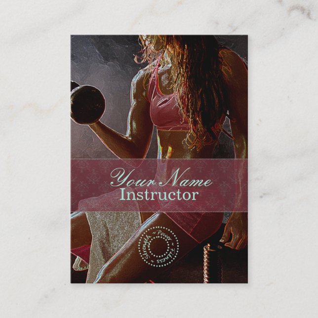 Miss Fitness IV - Visitenkarte (Vorderseite)