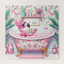 Miss Flamingo hat einen Bubble Bath