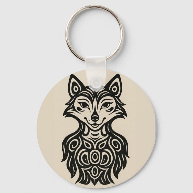 Miss Furry Button Schlüsselanhänger (Vorderseite)