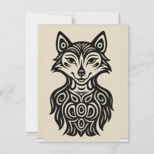 Miss Furry RSVP Karte