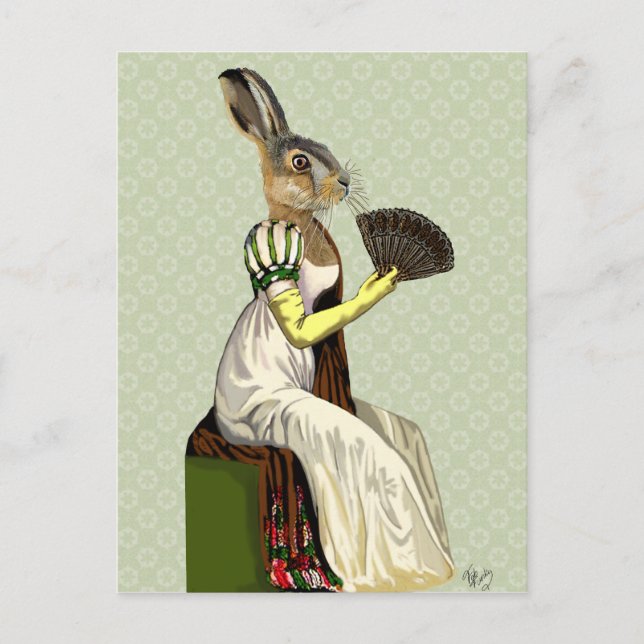 Miss Hare 2 Postkarte (Vorderseite)