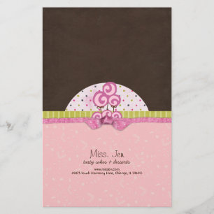 Miss. Jen Basket Candy Bar Wrappers Briefpapier