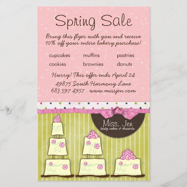 Miss. Jen Cake Small Sale Flyer (Vorne)