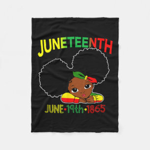 Miss Juneteenth Celebrate 19. 1865 June Black Gir Fleecedecke