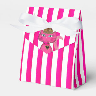 Miss Kitty Pink Glitzer 3s FAVOR BOX Zelt Geschenkschachtel