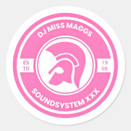 Miss Maggs Runder Aufkleber