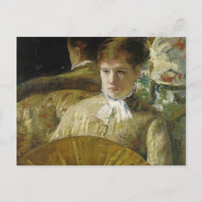 Miss Mary Ellison, Mary Cassatt Postkarte (Vorderseite)