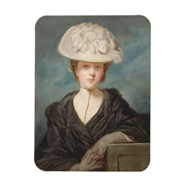 Miss Mary Hickey, 1770 (Öl auf Leinwand) Magnet (Vertikal)