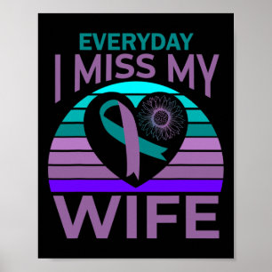 Miss Meine Ehefrau Herz Sonnenblumen Selbstmord Be Poster