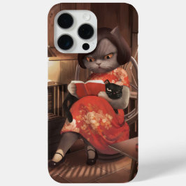 Miss Meow - Vintage Katze Reading Time Case-Mate iPhone Hülle