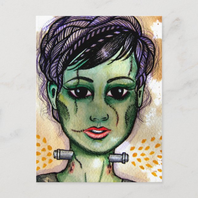 Miss Monster Postkarte (Vorderseite)