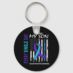 Miss My Son Suicide Awareness Prevention American Schlüsselanhänger