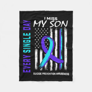 Miss My Son Suicide Prevention Awareness American Fleecedecke