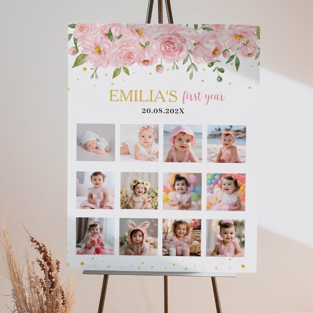 Miss Onederful Birthday 12 Foto Milestone Poster (Von Creator hochgeladen)