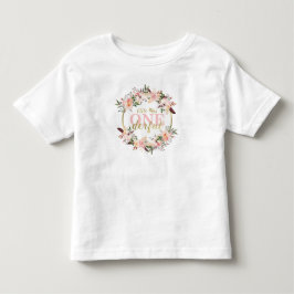Miss ONEderful Birthday Shirt, Boho, Floral Kleinkind T-shirt