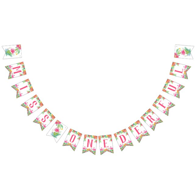 Miss ONEderful First Birthday Banner (Alle)