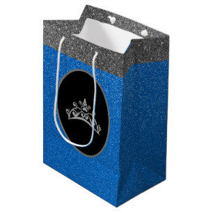 Miss Pageant Tiara Crown Royal FX Glitzer Geschenk Mittlere Geschenktüte