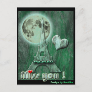 Miss Paris Postkarte