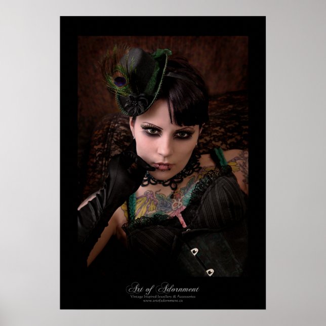 Miss Peacock - Print Poster (Vorne)