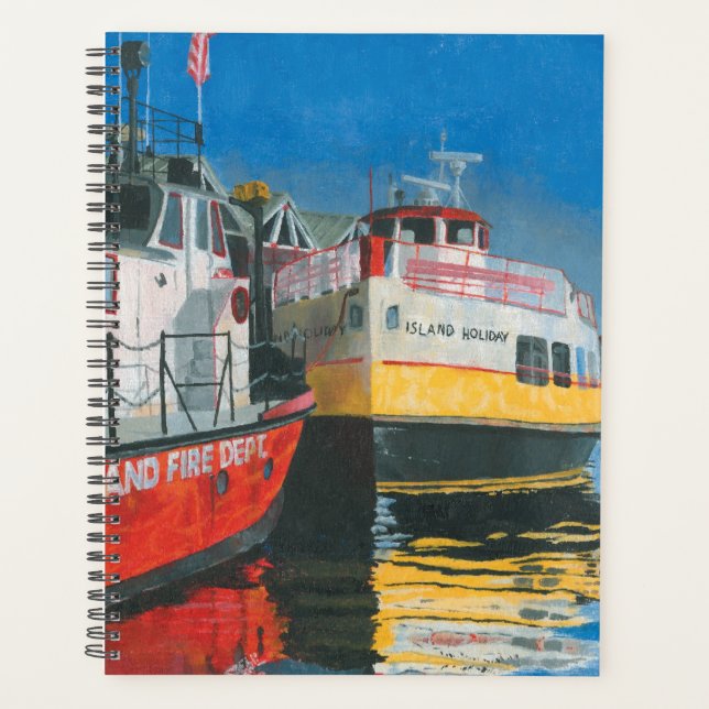 Miss Portland Fireboat and Casco Bay Ferries Planer (Vorderseite)