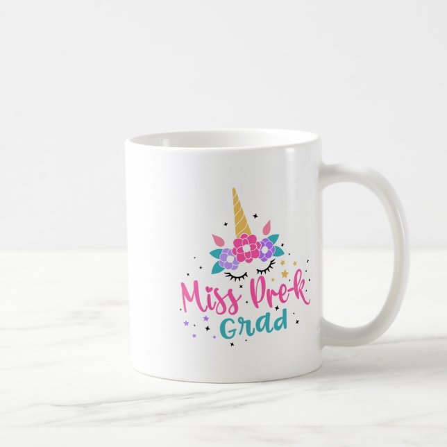 Miss Pre-k Grad Abschluss Mädchen Kaffeetasse (Rechts)