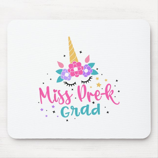 Miss Pre-k Grad Abschluss Mädchen Mousepad (Vorne)
