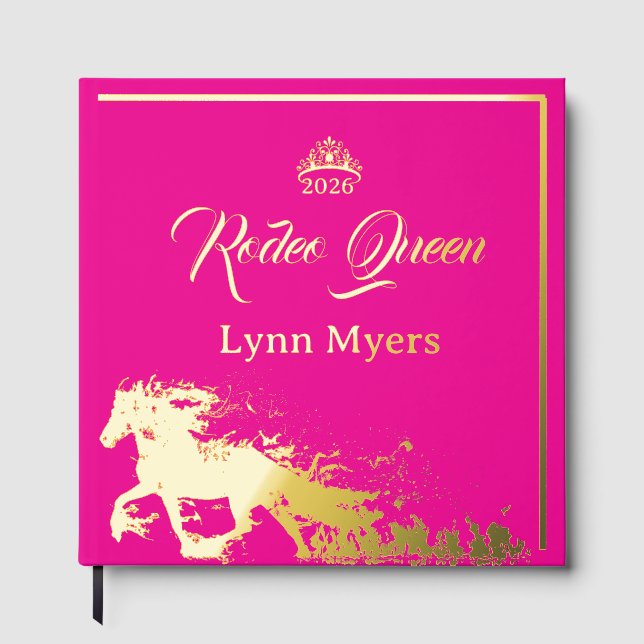 Miss Rodeo Queen Scrapbook Foto Pageant Gästebuch (Vorderseite)