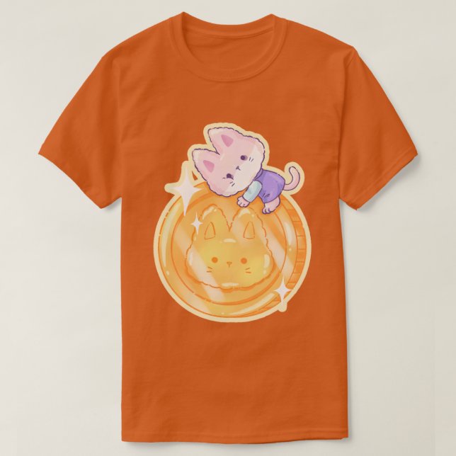 Miss Salarycat - Gold Cat Lover T - Shirt (Design vorne)